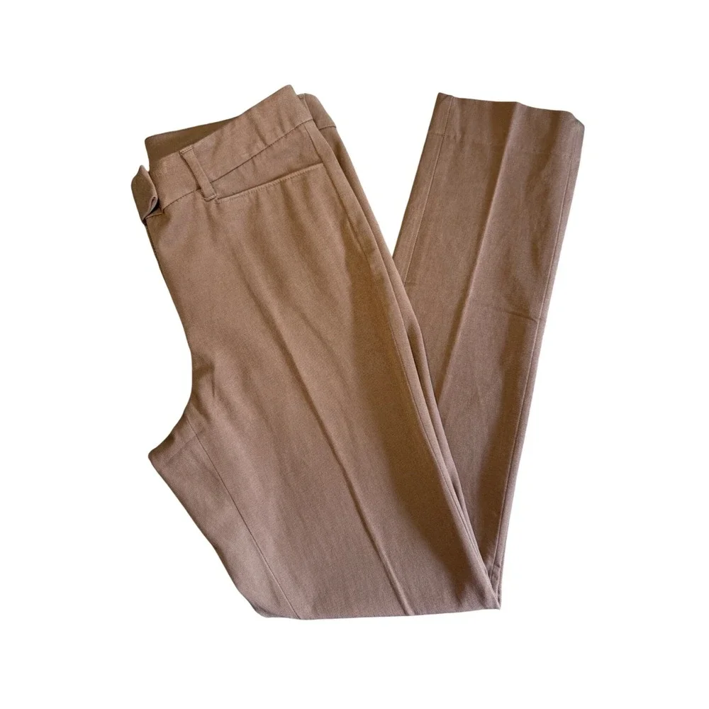 White House Black Market The Slim Pants Womens 6L Brown Excellent Stretch Office